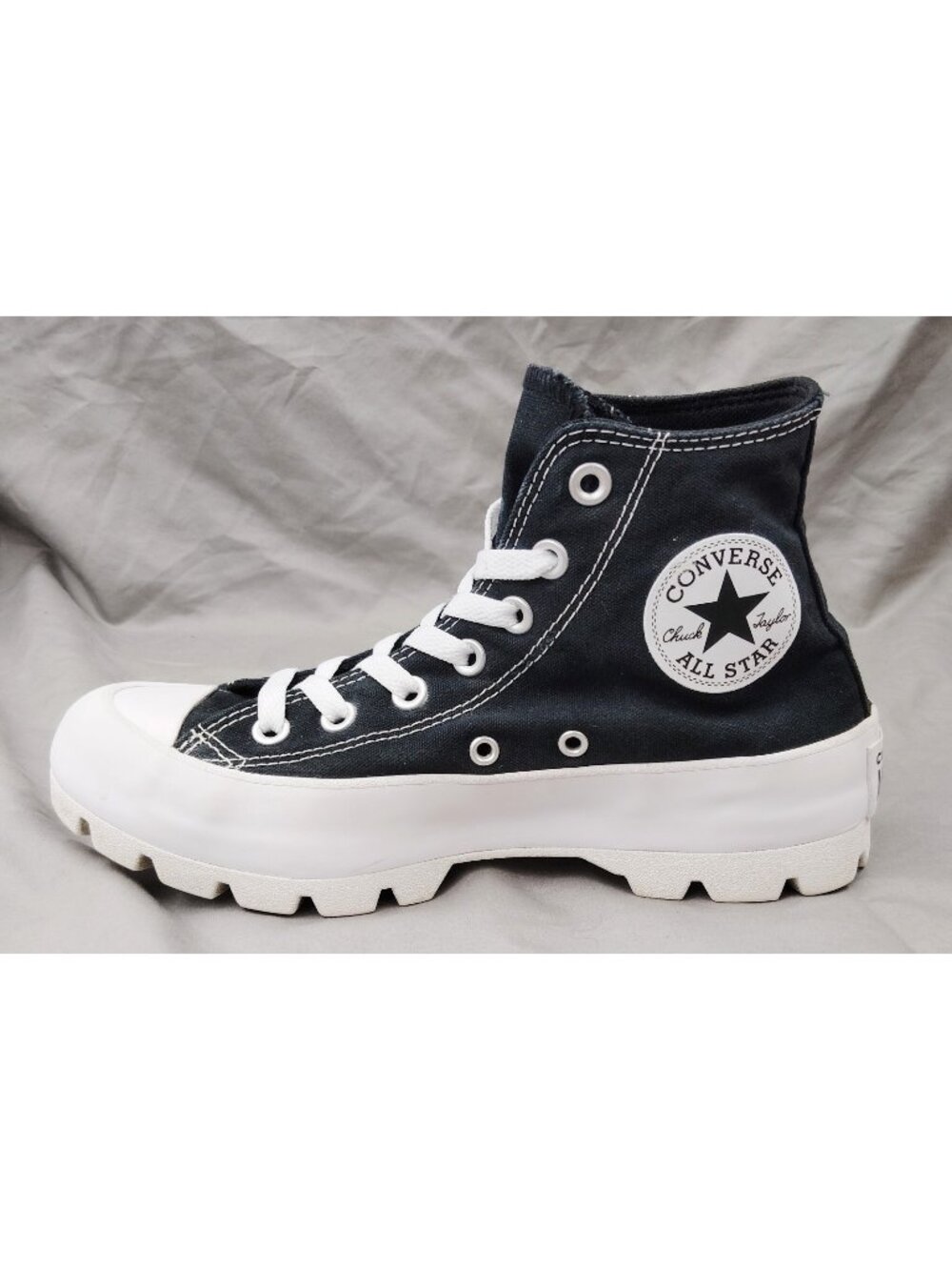 Converse Chuck Taylor All Star Lugged 568901C Black Platform Womens 7
